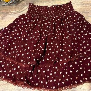 Flowy Hollister Mini Skirt